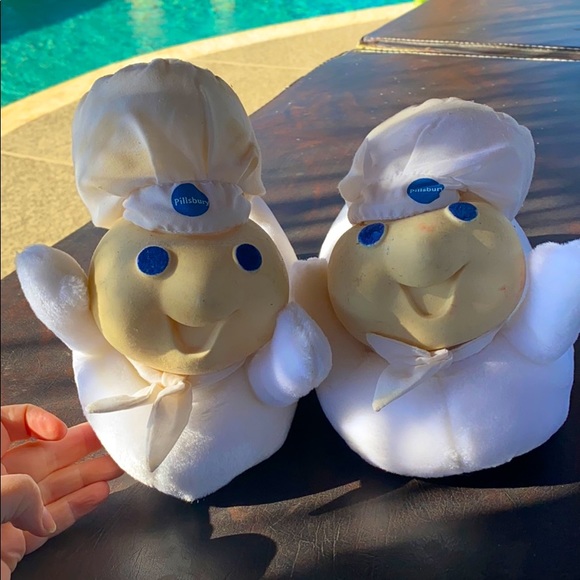 Shoes - Pillsbury Doughboy house slippers size M 7-8 used